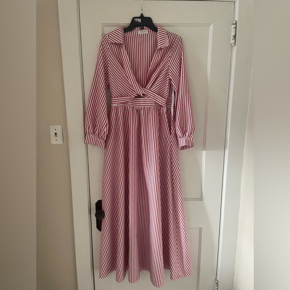 Vestique Pink Striped Maxi Dress - Picture 5 of 6